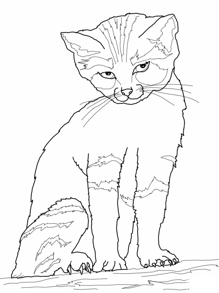 Save 60 Free Printable Coloring Pages Of Cats Ideas 43