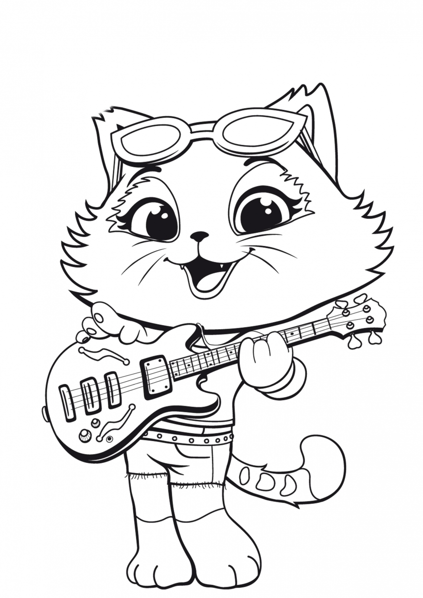 Save 60 Free Printable Coloring Pages Of Cats Ideas 48