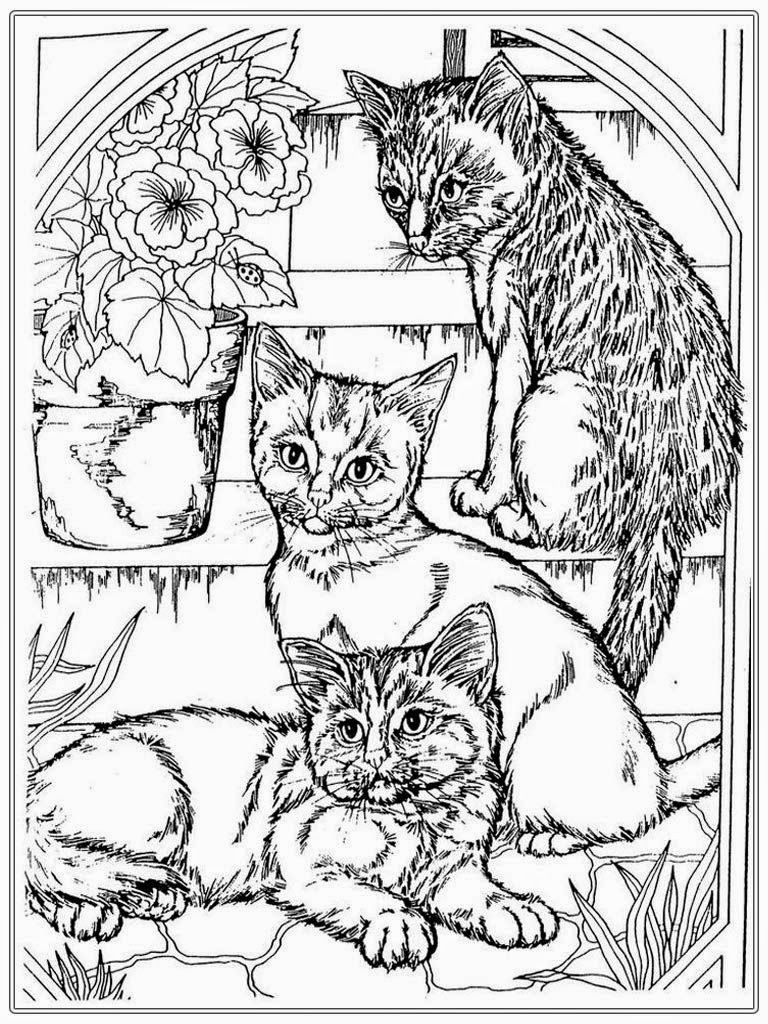 Save 60 Free Printable Coloring Pages Of Cats Ideas 49