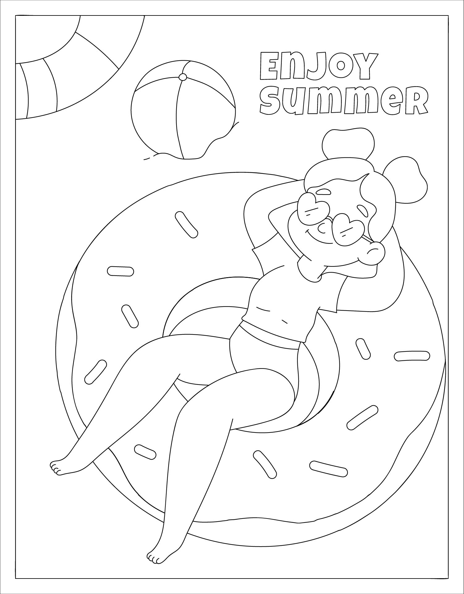 Save 60 Summer Fun Coloring Pages For Kids Ideas 20