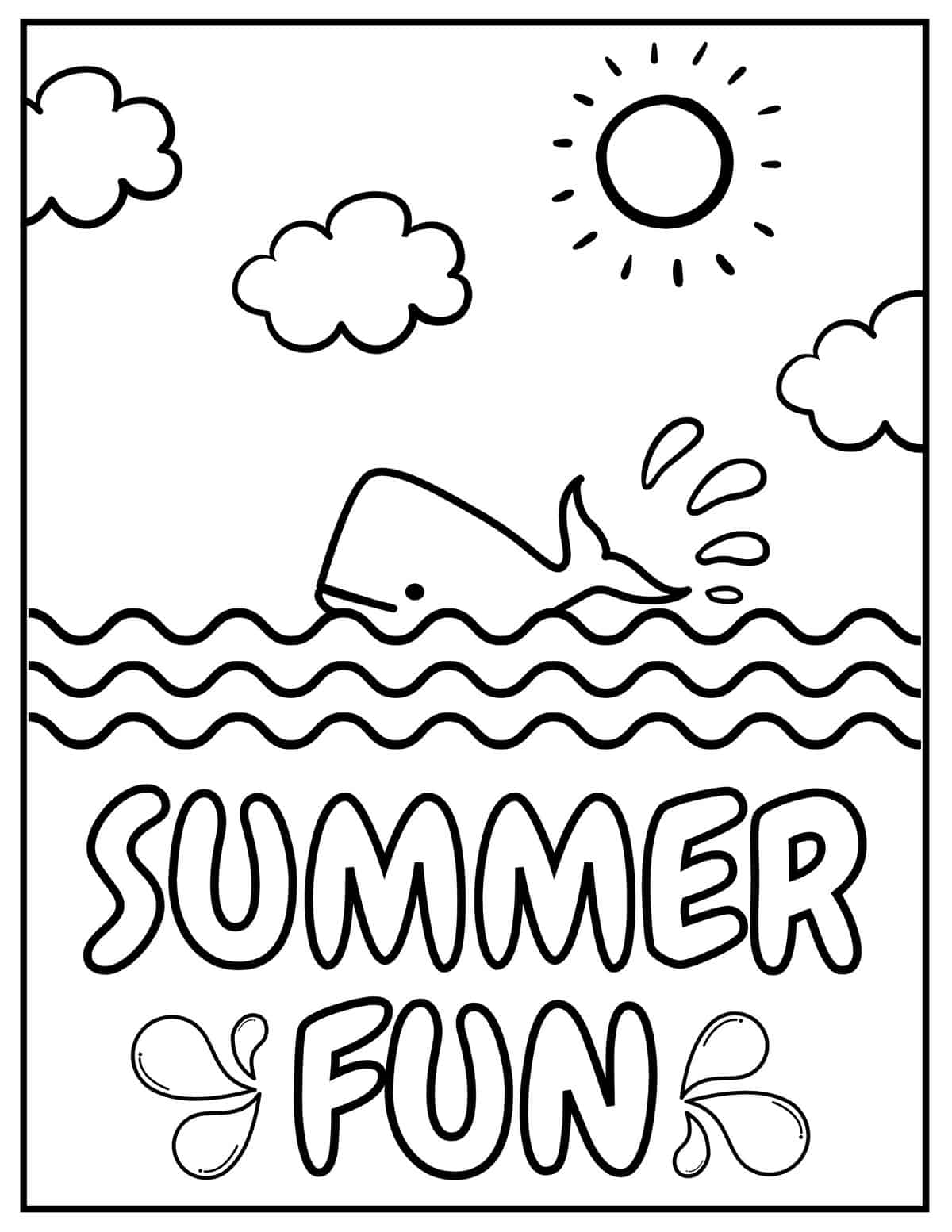 Save 60 Summer Fun Coloring Pages For Kids Ideas 24