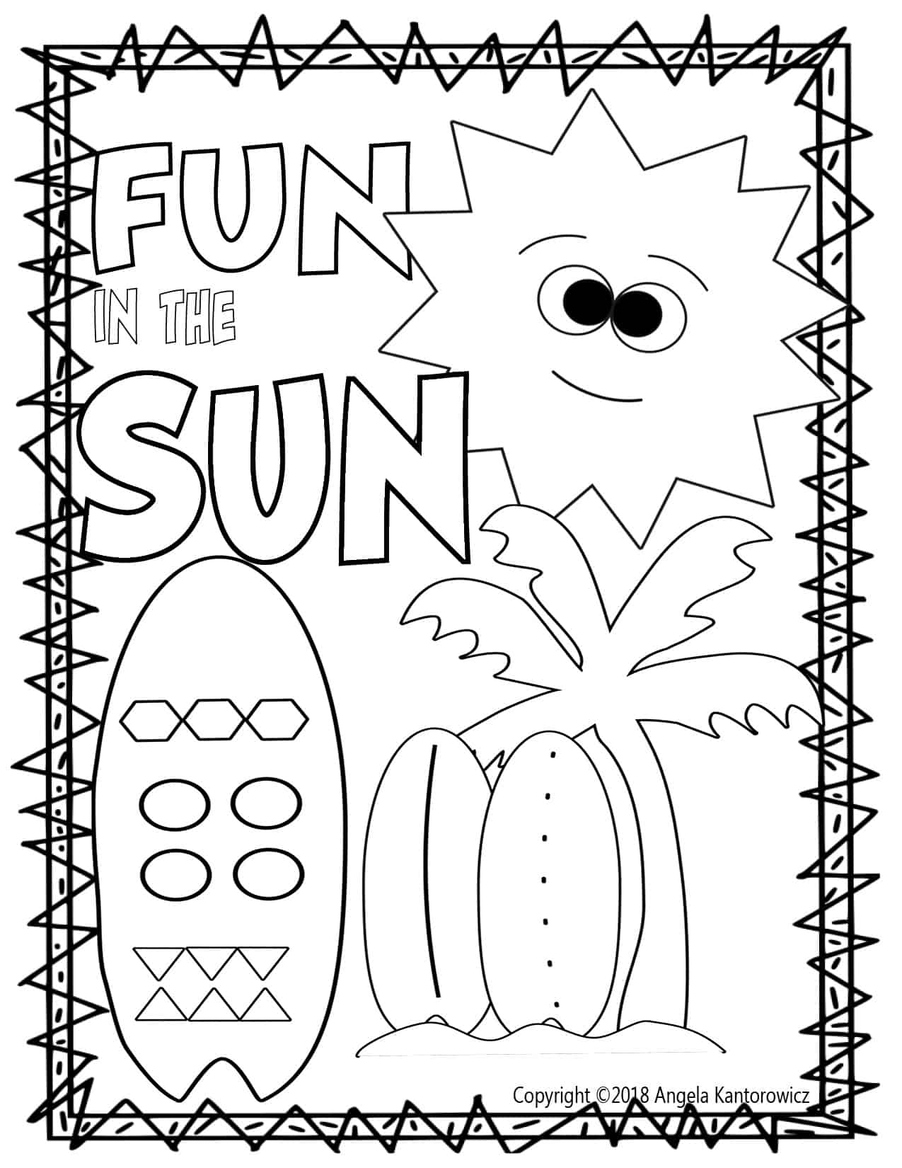 Save 60 Summer Fun Coloring Pages For Kids Ideas 26