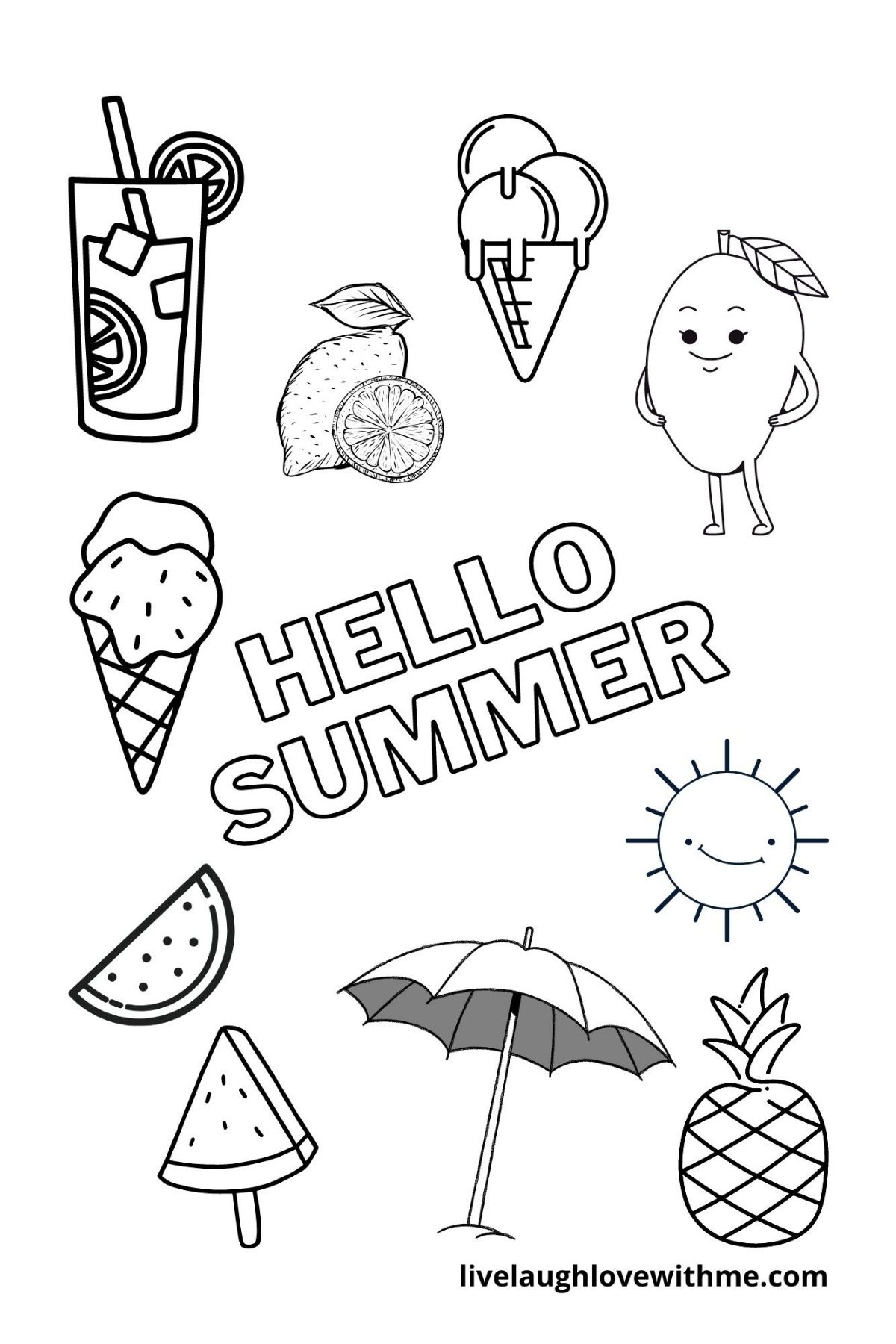 Save 60 Summer Fun Coloring Pages For Kids Ideas 48