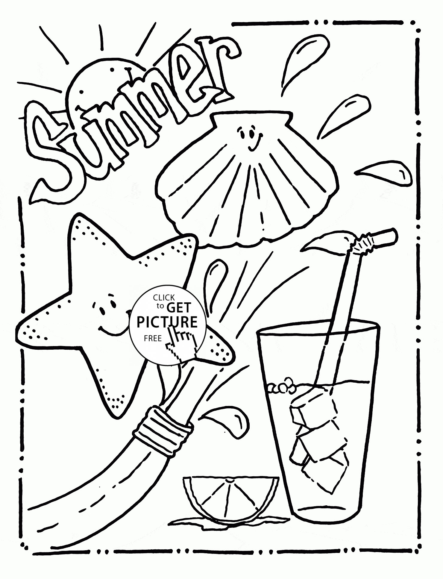 Save 60 Summer Fun Coloring Pages For Kids Ideas 49