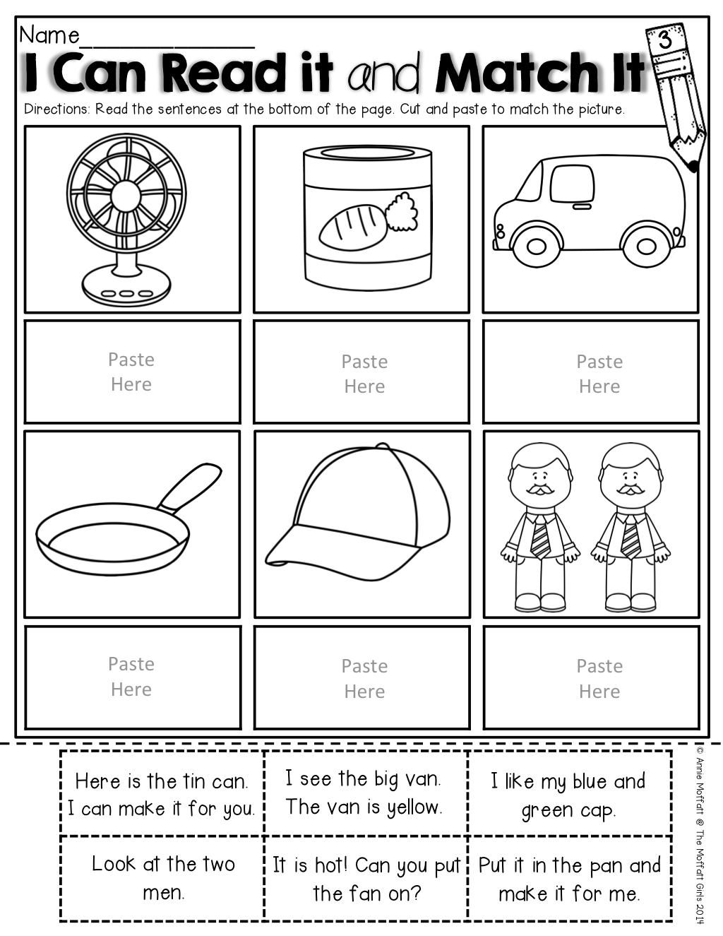 20 1St Grade Worksheets Cut And Paste