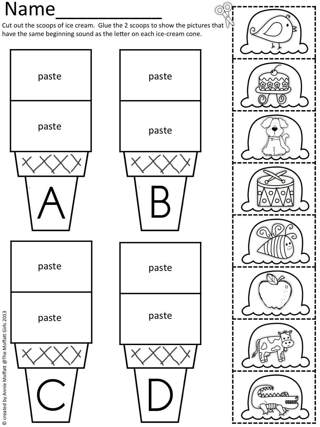 20 1St Grade Worksheets Cut And Paste