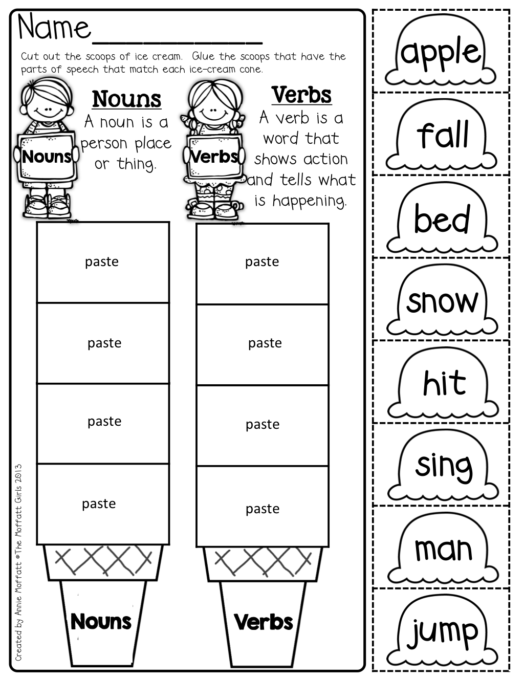 20 1St Grade Worksheets Cut And Paste