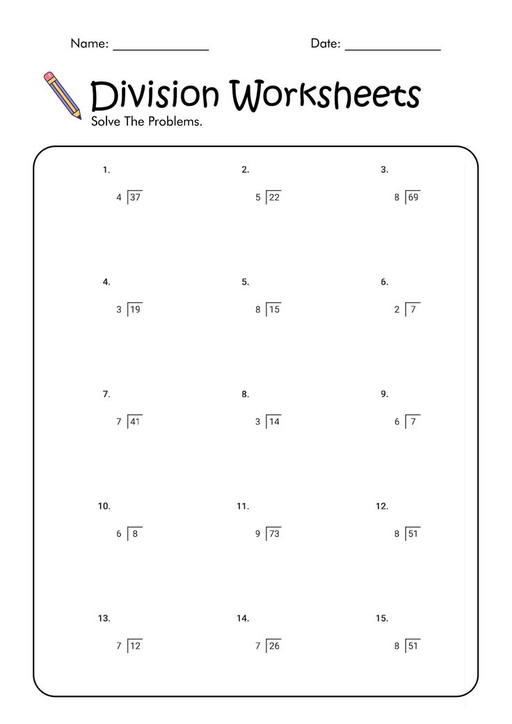 20 3Rd Grade Math Division Worksheets Free