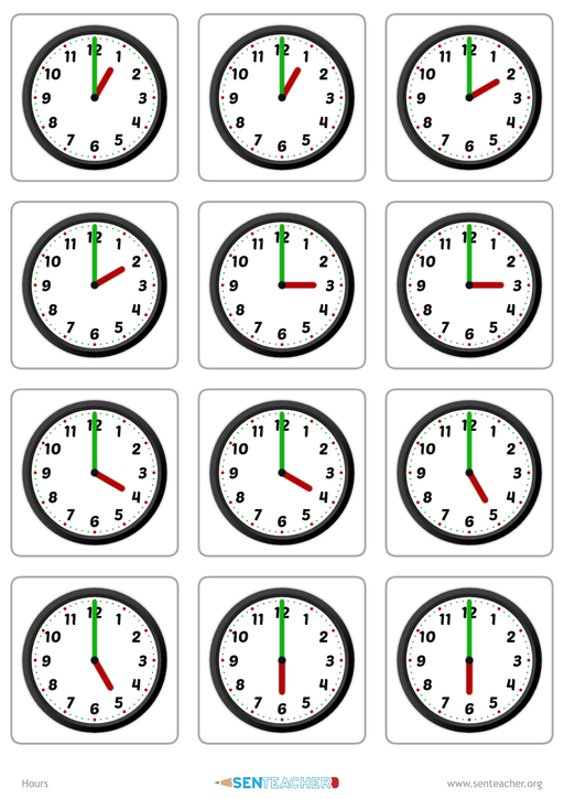 20 Clock Printable For Kids Math Worksheets