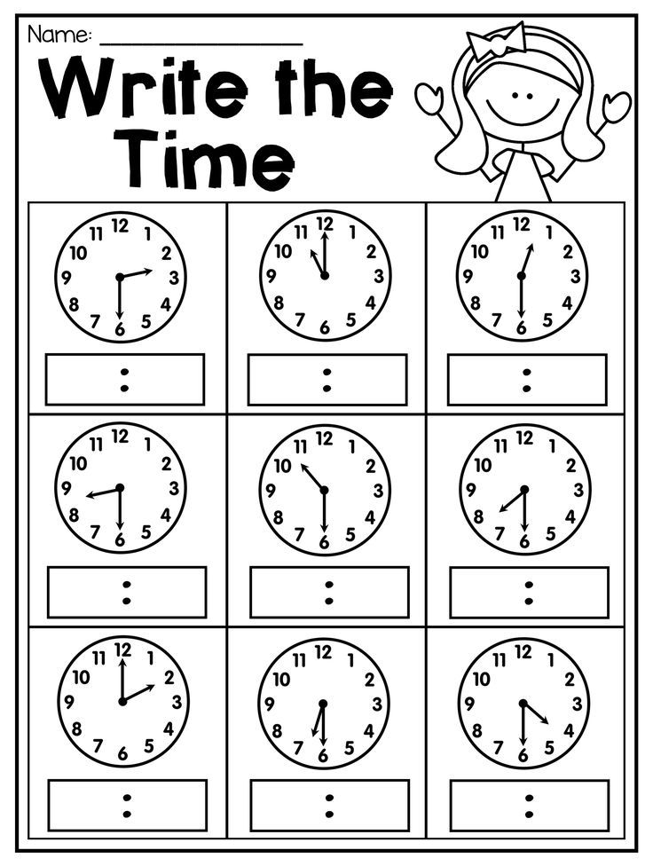 20 Clock Printable For Kids Math Worksheets