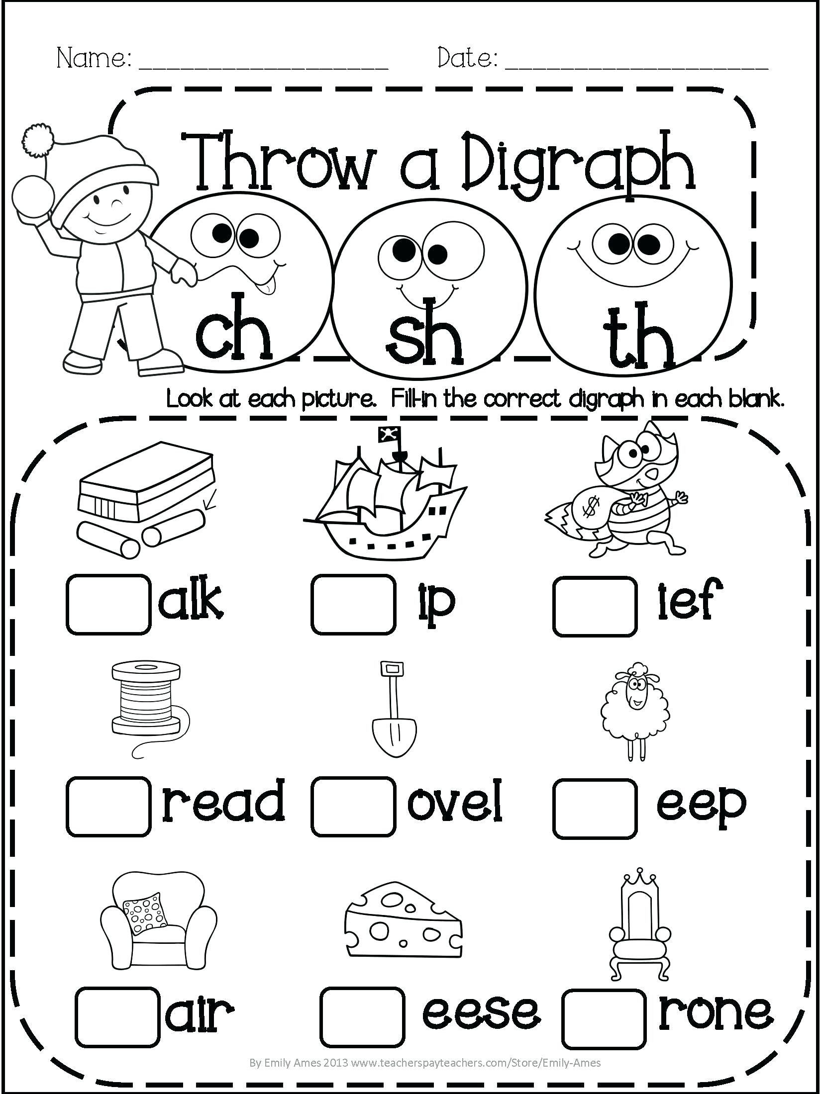 20 Consonant Blends Worksheets First Grade