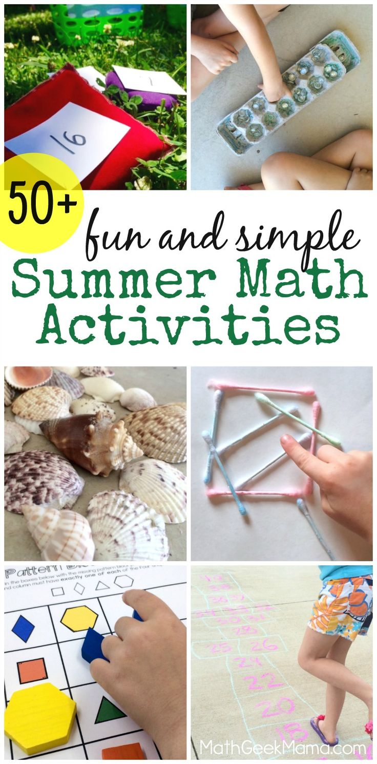 20 Easy Summer Math Worksheets