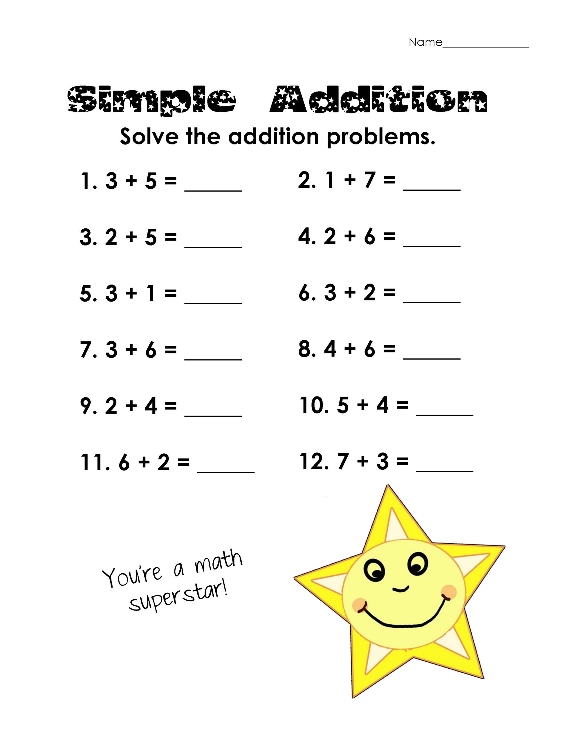 20 Easy Summer Math Worksheets