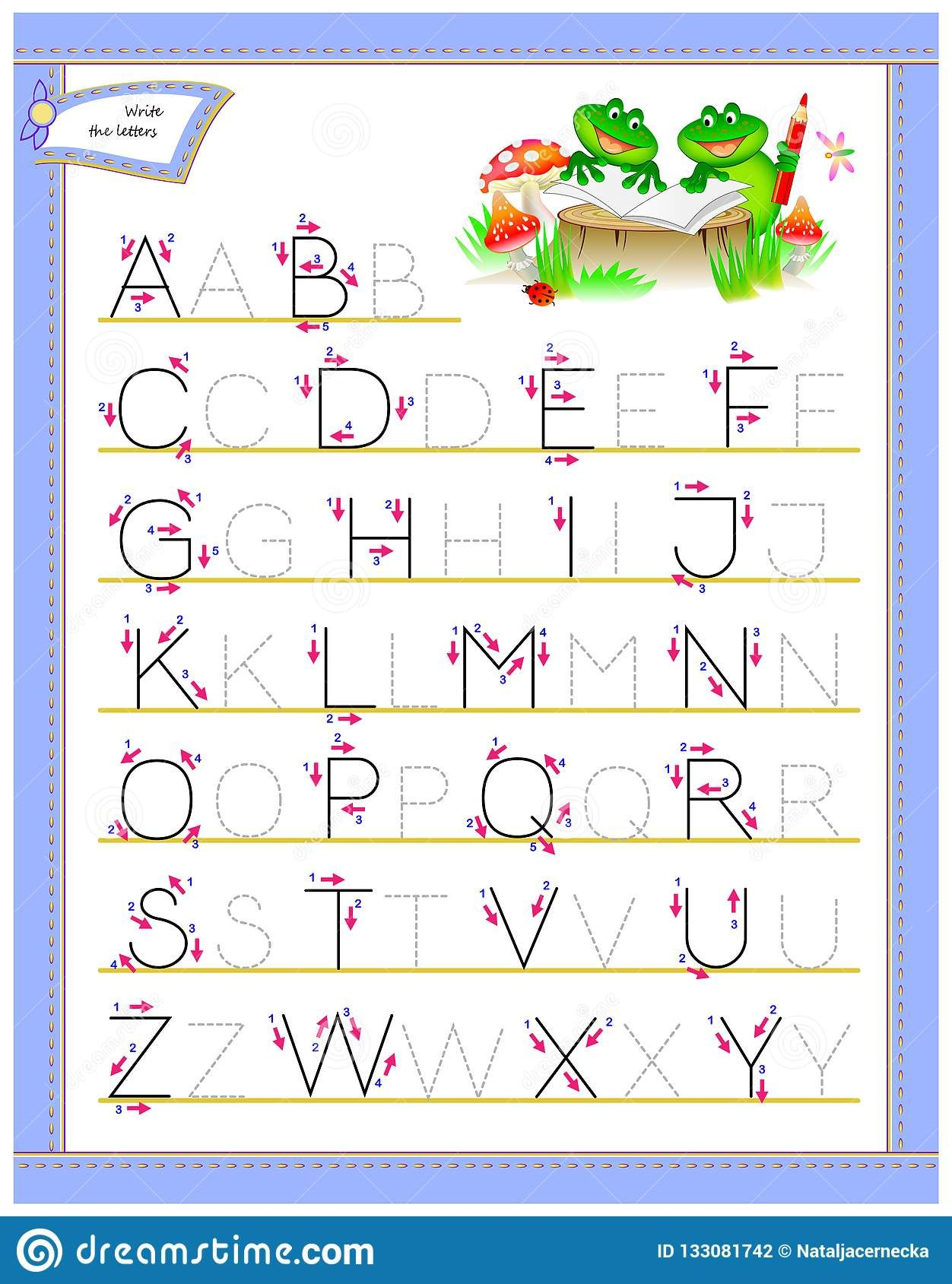 20 English Alphabets Tracing Worksheet