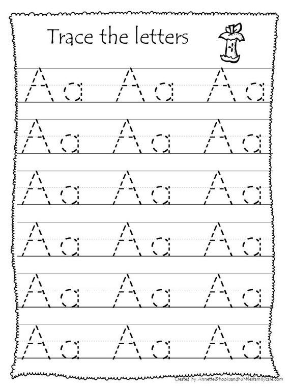 20 English Alphabets Tracing Worksheet