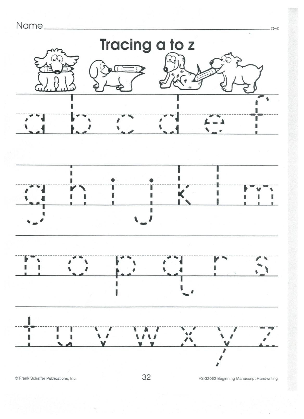 20 English Alphabets Tracing Worksheet