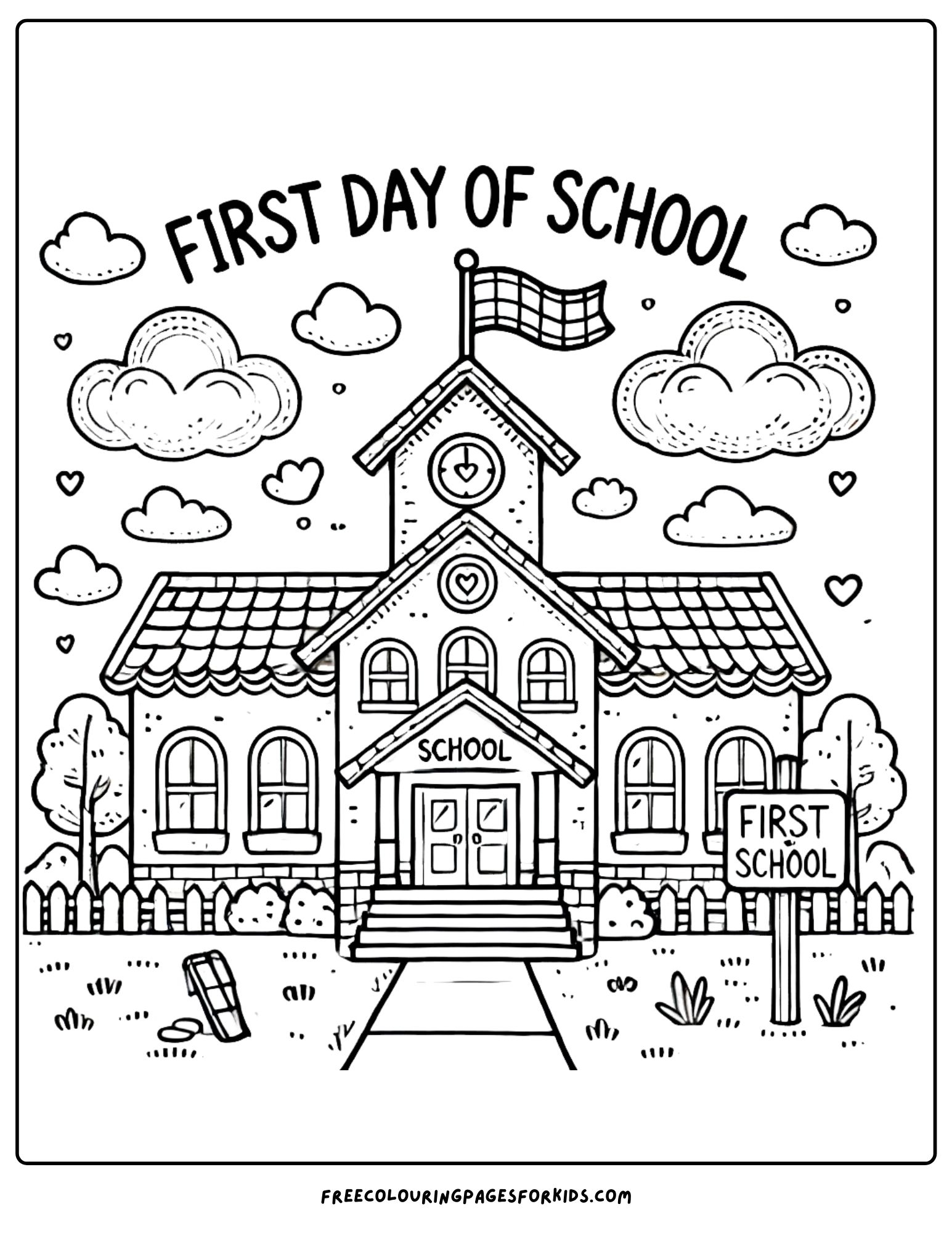 20 First Day Of School Worksheets 1St Grade Free