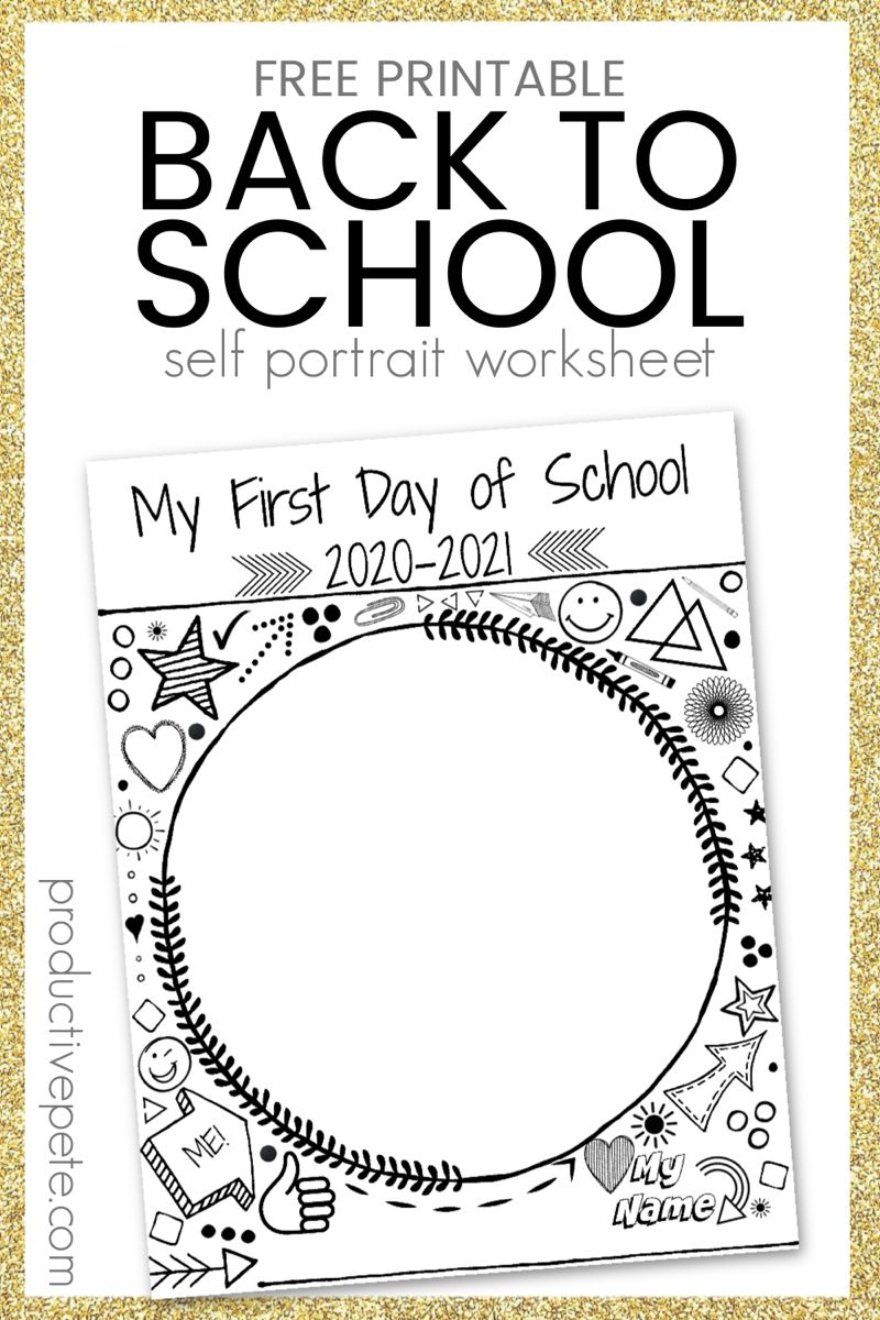 20 First Day Of School Worksheets 1St Grade Free