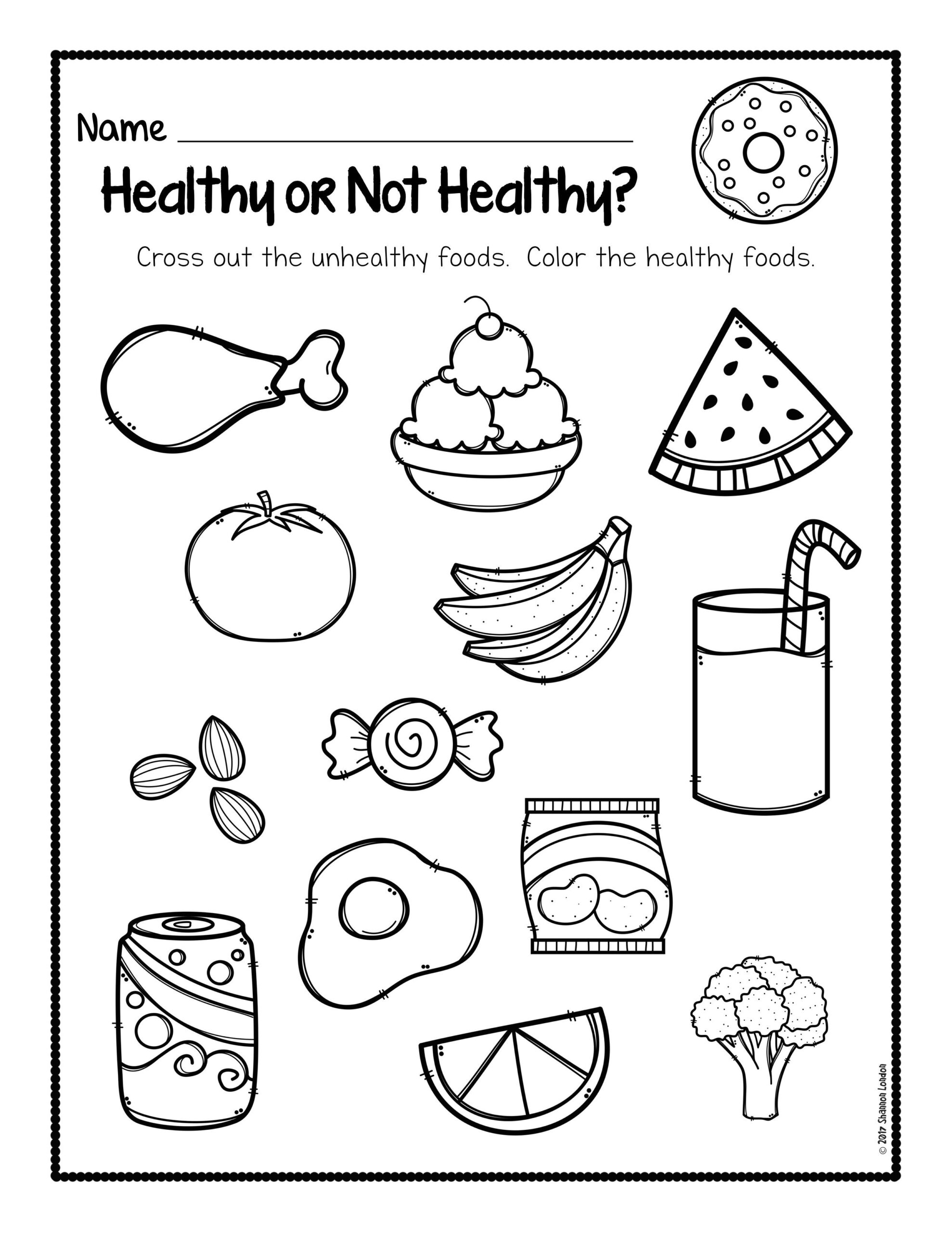 20 Food Worksheets For Kids Tracing