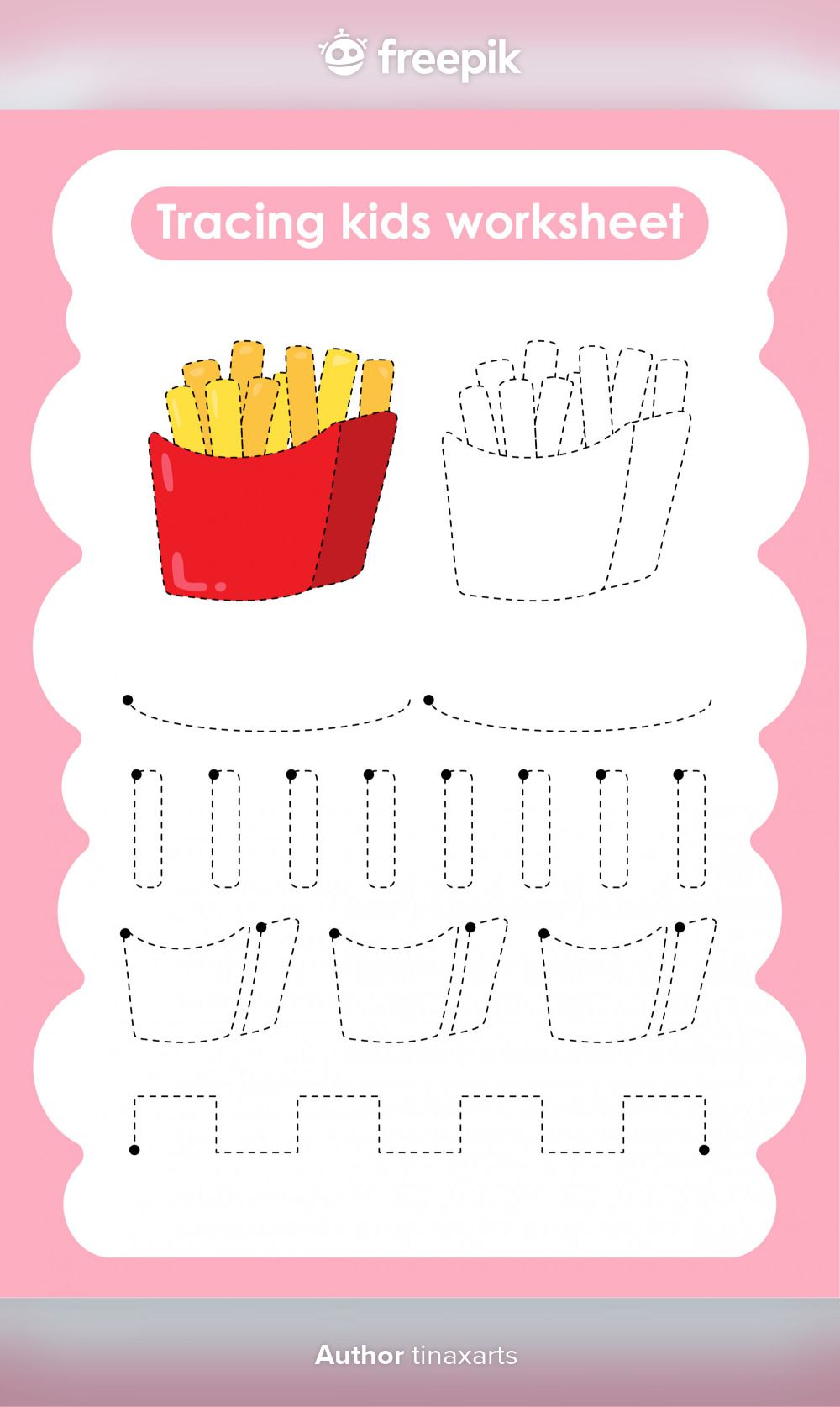 20 Food Worksheets For Kids Tracing