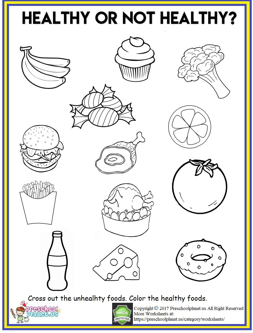 20 Food Worksheets For Kids Tracing