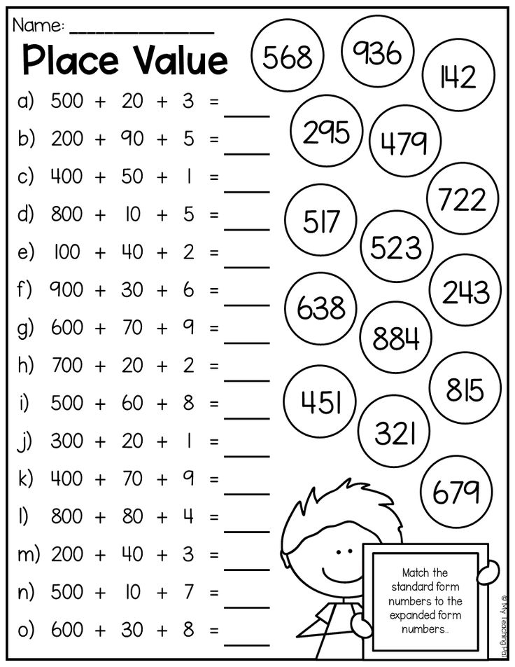 20 Grade 2 Math Worksheets Free Printable Place Values