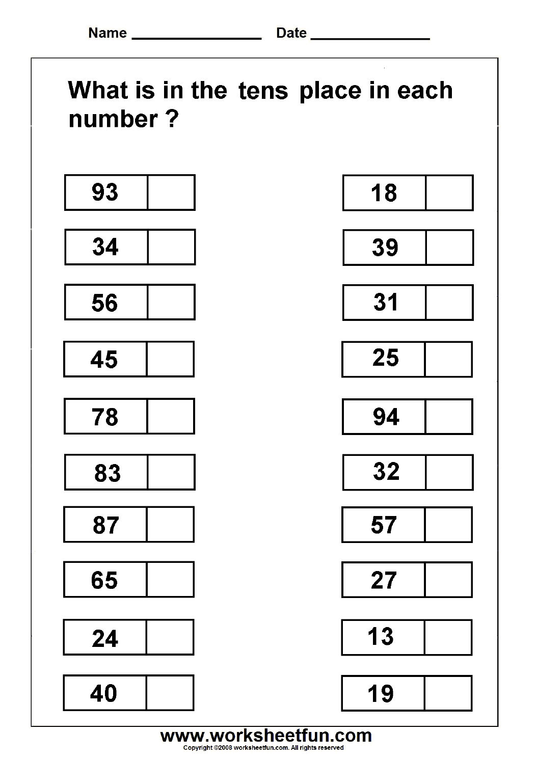 20 Grade 2 Math Worksheets Free Printable Place Values