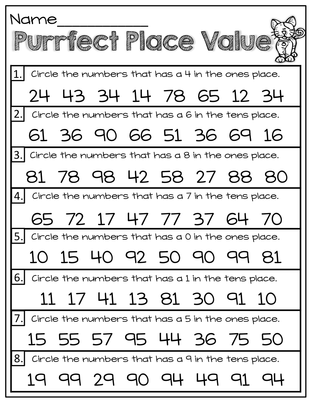 20 Grade 2 Math Worksheets Free Printable Place Values