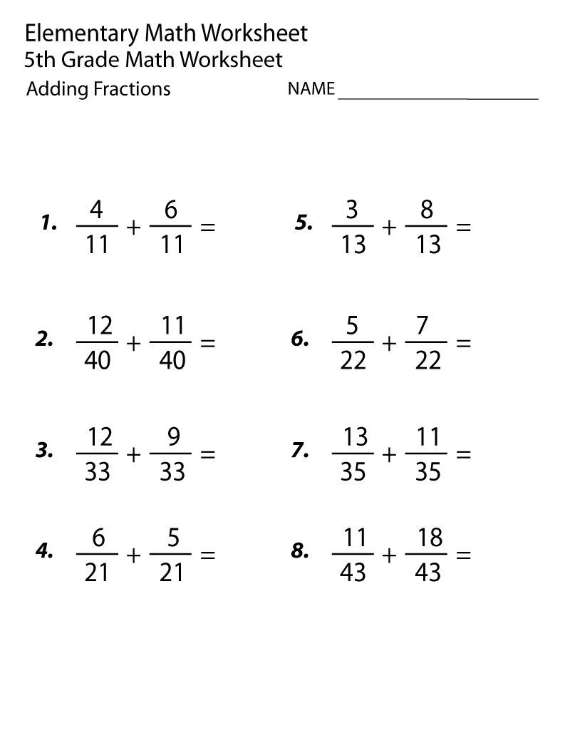 20 Grade 5 Math Worksheets Free Printable Simple