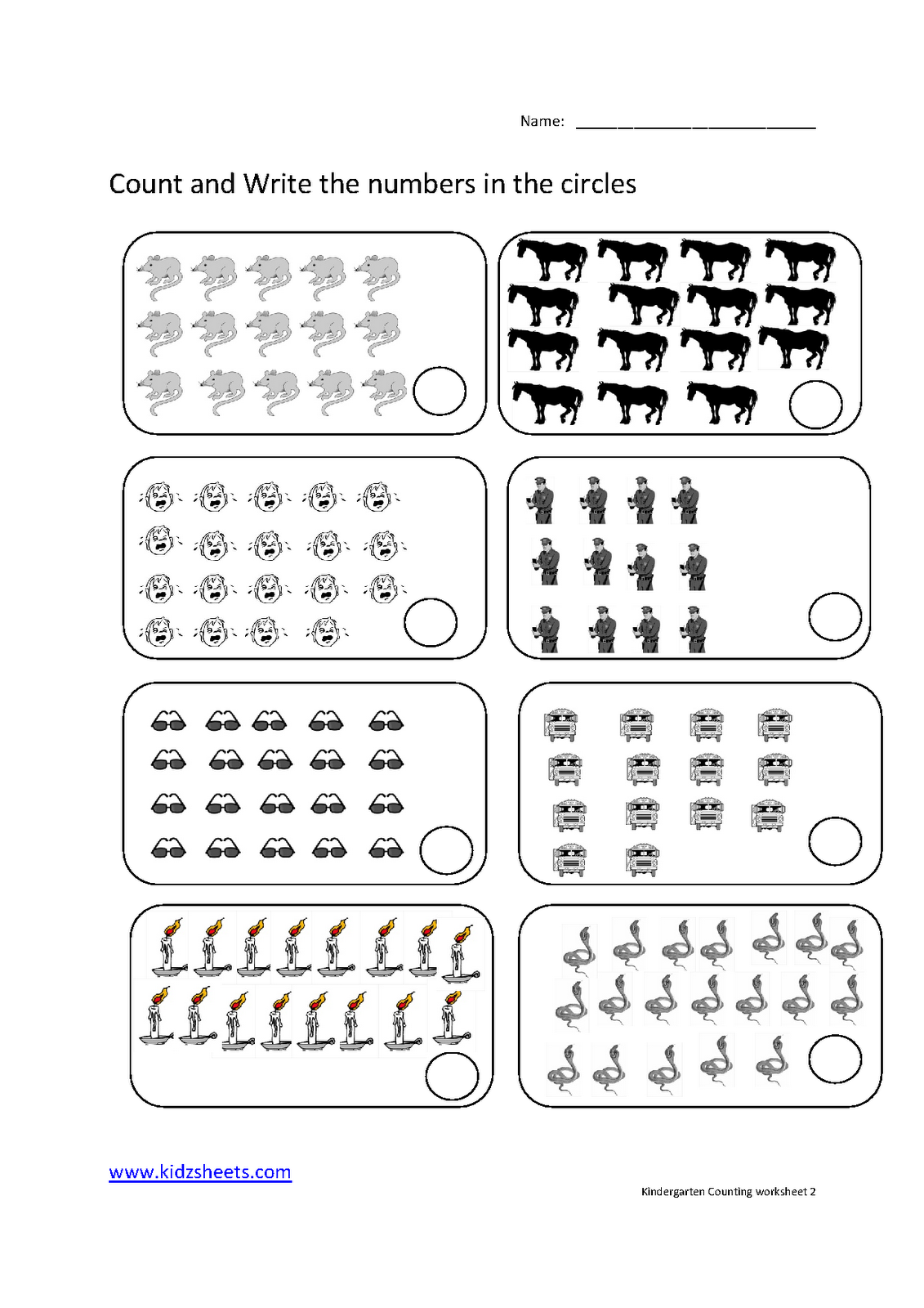 20 Kindergarten Math Lessons Counting