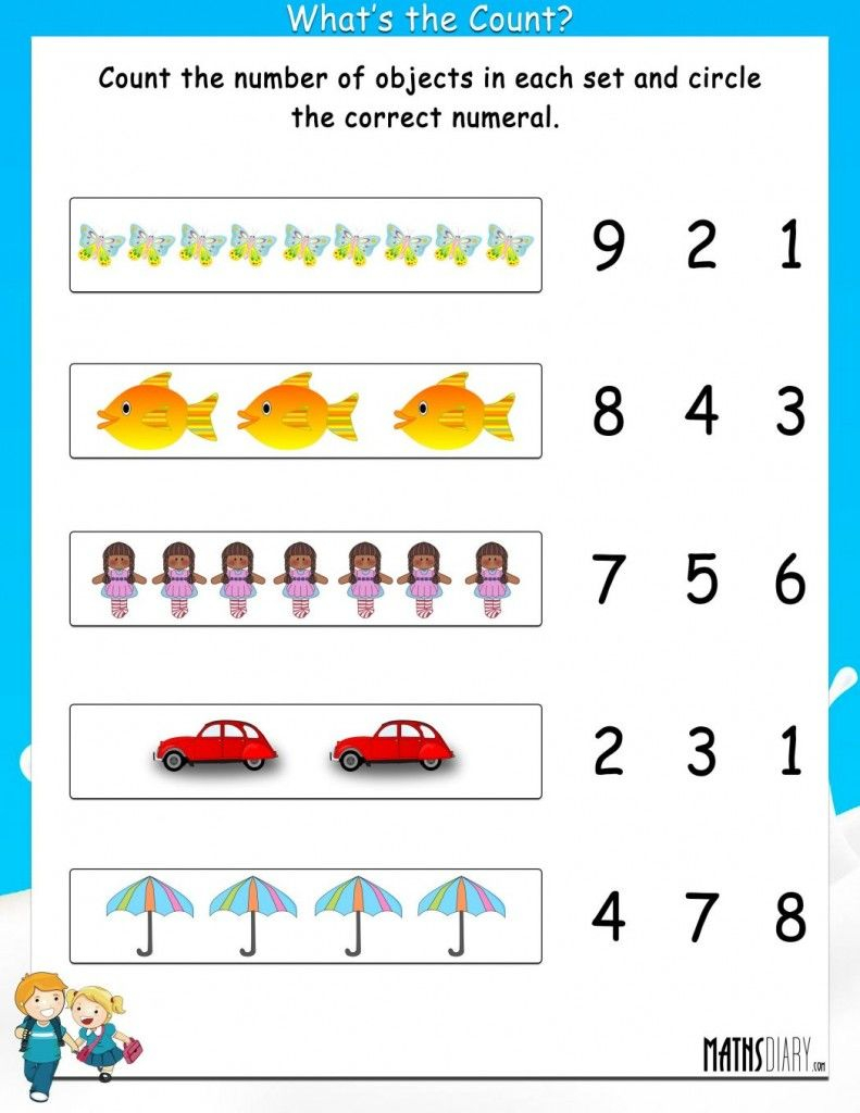 20 Math Worksheets For Counting