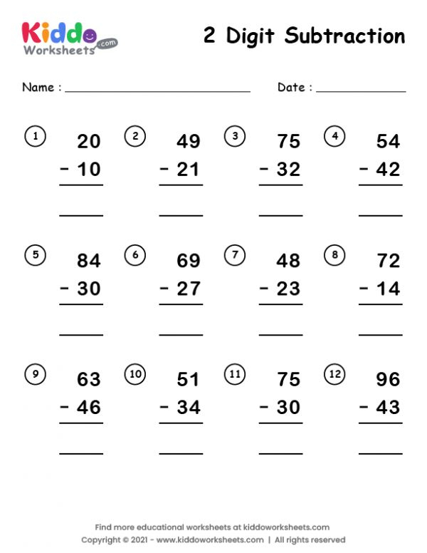 20 Maths Worksheet For Grade 5 Subtraction