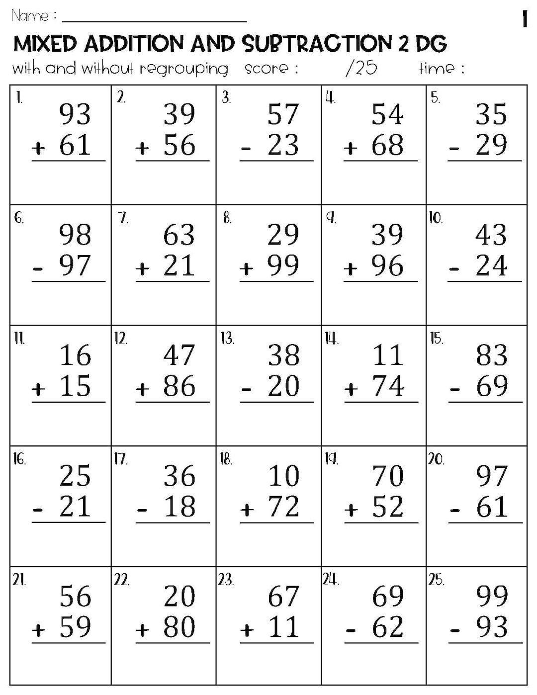 20 Maths Worksheet For Grade 5 Subtraction