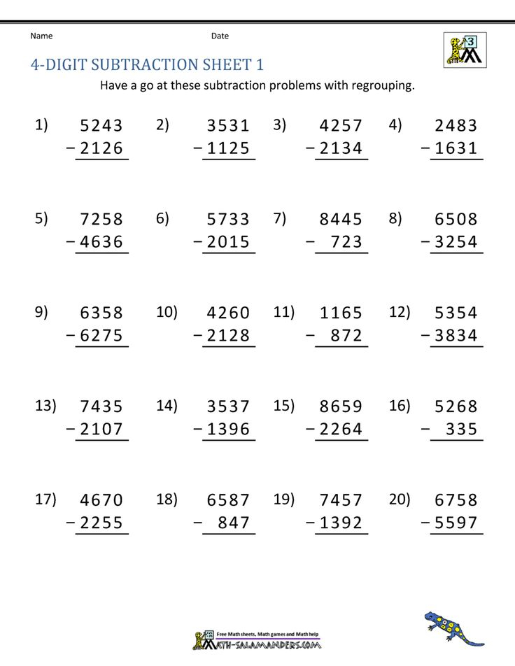 20 Maths Worksheet For Grade 5 Subtraction