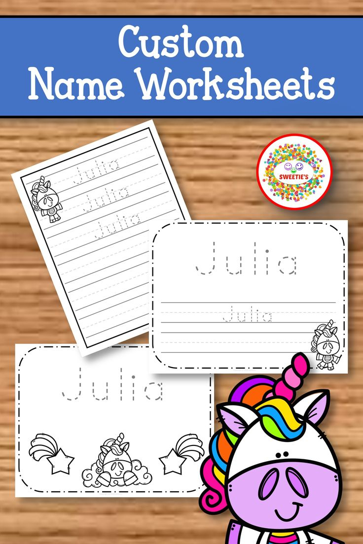 20 Name Writing Practice Preschool Handwriting Worksheets