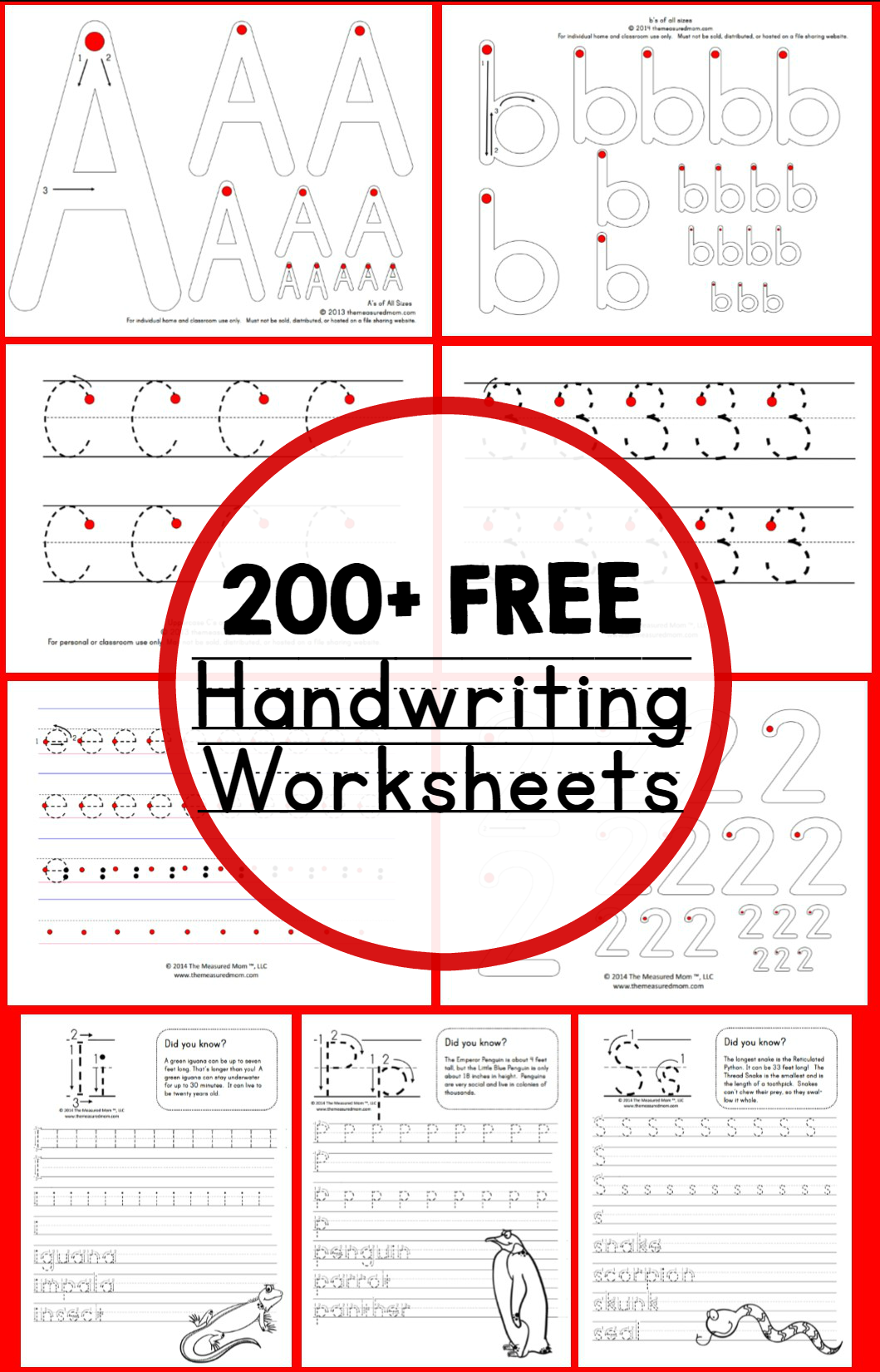 20 Name Writing Practice Preschool Handwriting Worksheets