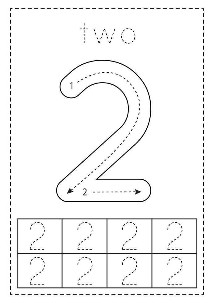 20 Number Tracing Worksheets Preschool Free Download