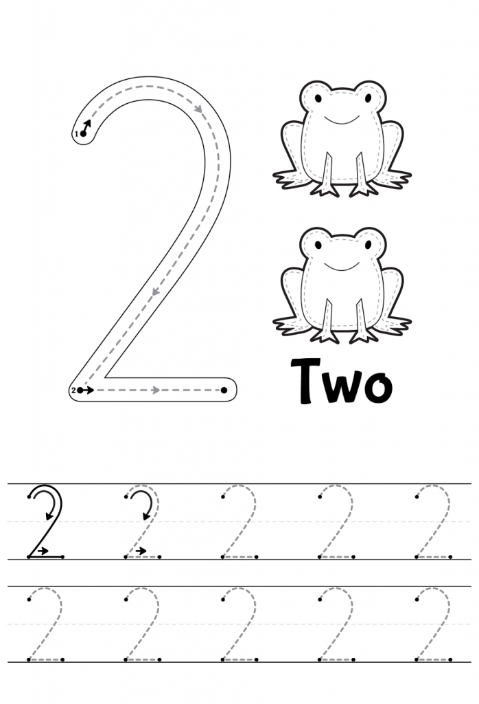 20 Number Tracing Worksheets Preschool Free Download