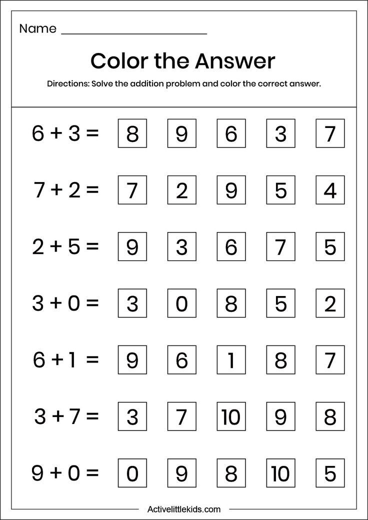 20 Picture Addition Worksheets Kindergarten Free