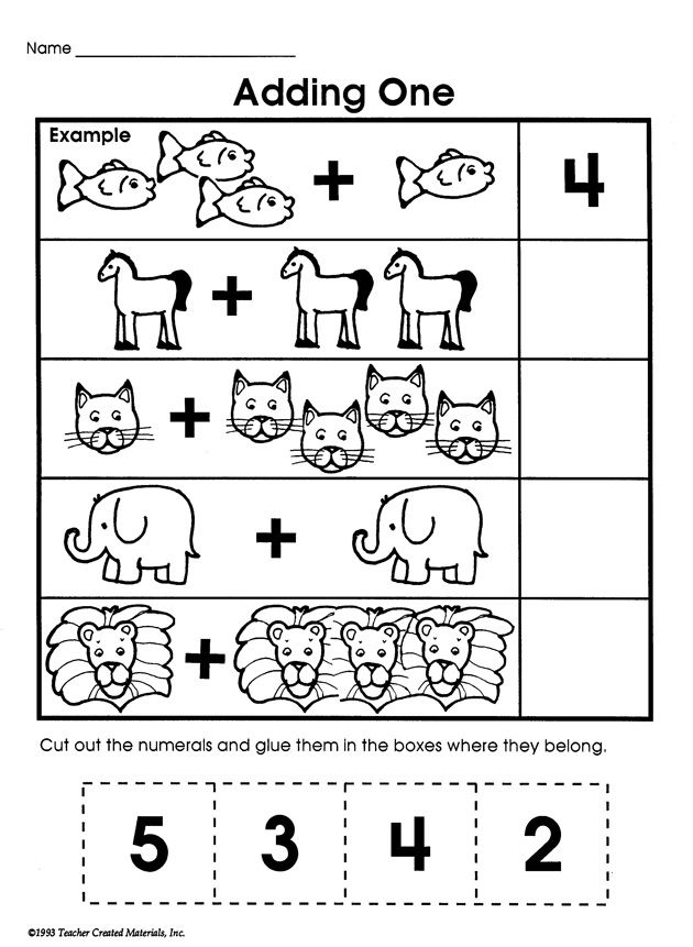 20 Picture Addition Worksheets Kindergarten Free