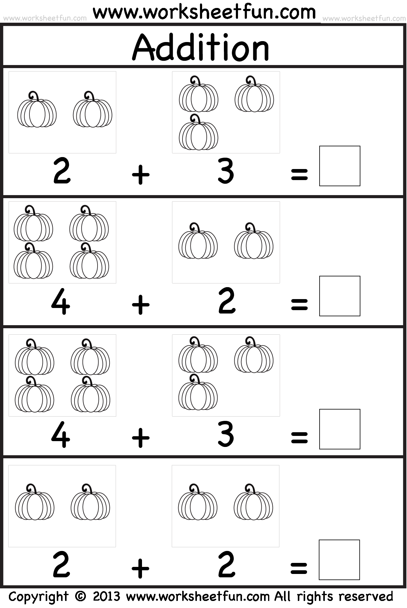 20 Picture Addition Worksheets Kindergarten Free