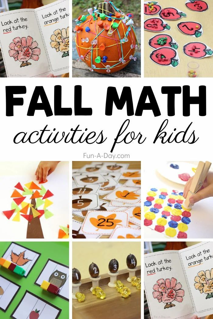 20 Preschool Fall Math Activities