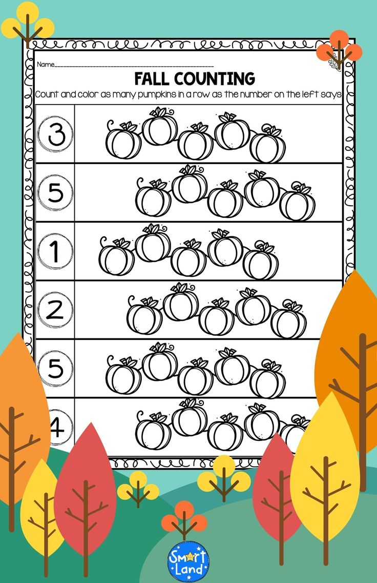 20 Preschool Fall Math Activities