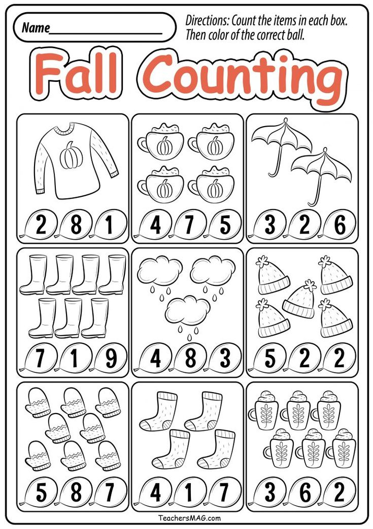 20 Preschool Fall Math Activities