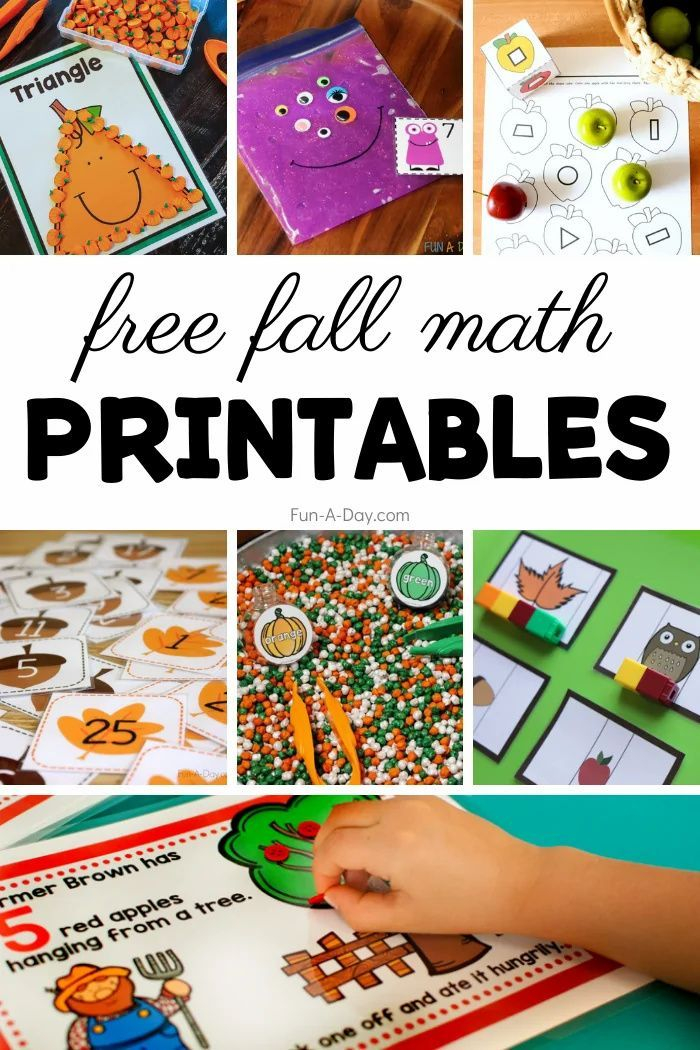 20 Preschool Fall Math Activities