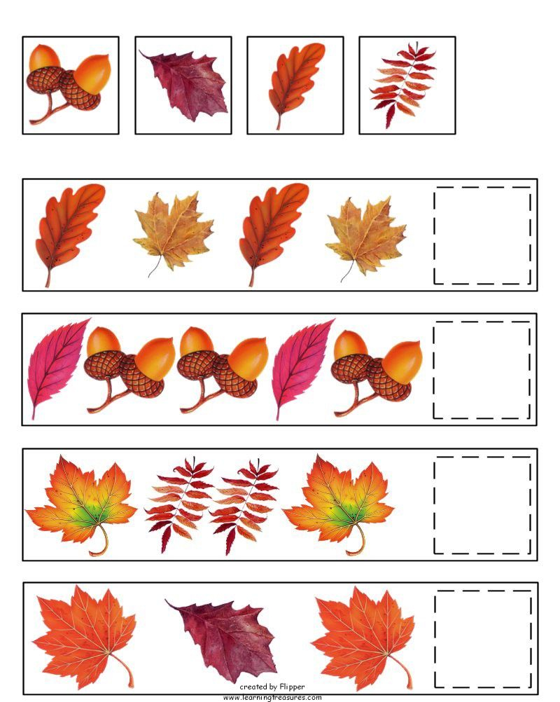 20 Preschool Fall Math Activities