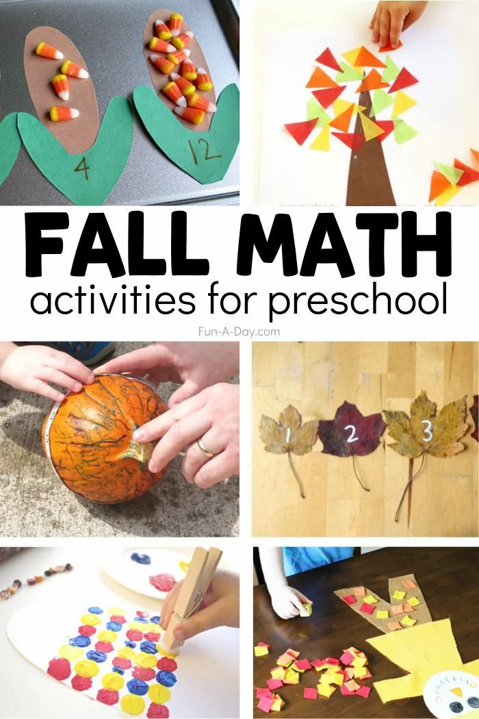 20 Preschool Fall Math Activities