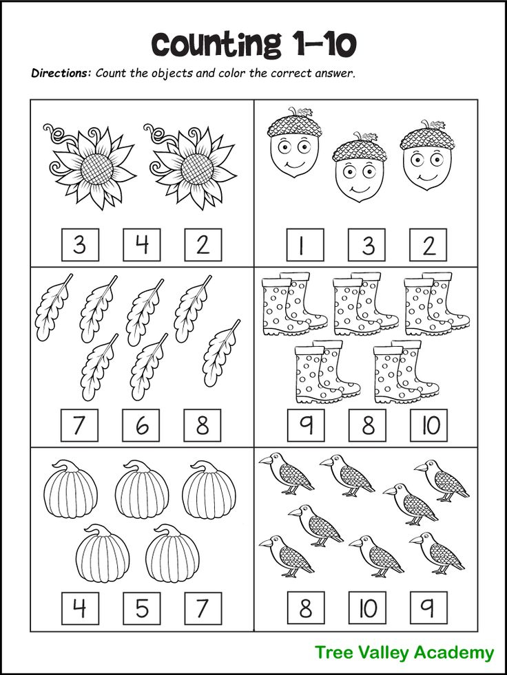 20 Preschool Fall Math Activities