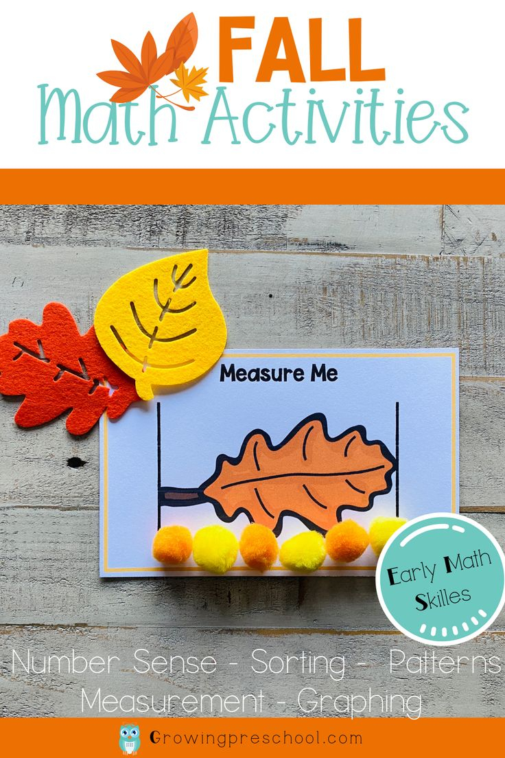 20 Preschool Fall Math Activities