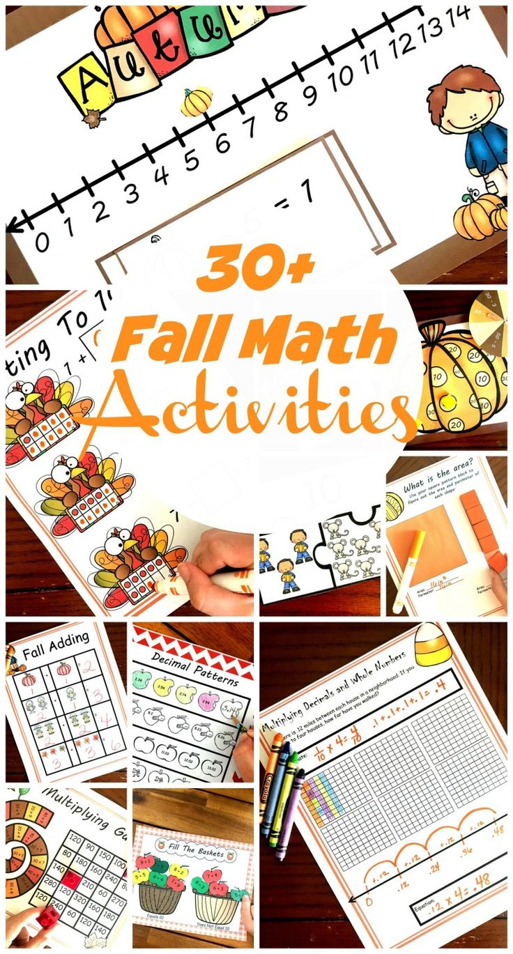 20 Preschool Fall Math Activities